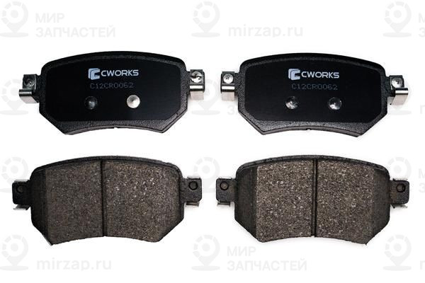 Комплект тормозных колодок, дисковый тормоз CWORKS C12CR0062