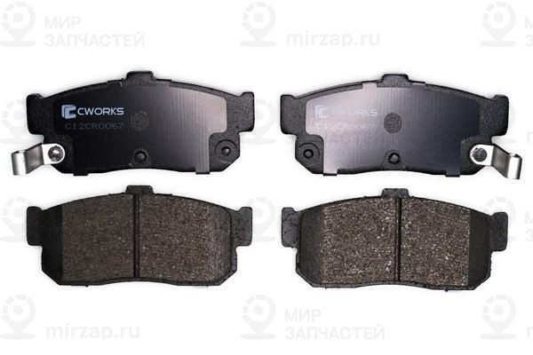 Комплект тормозных колодок, дисковый тормоз CWORKS C12CR0067