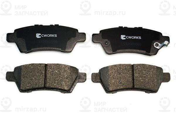 Комплект тормозных колодок, дисковый тормоз CWORKS C12CR0068