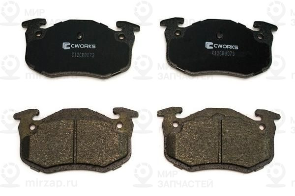 Комплект тормозных колодок, дисковый тормоз CWORKS C12CR0073