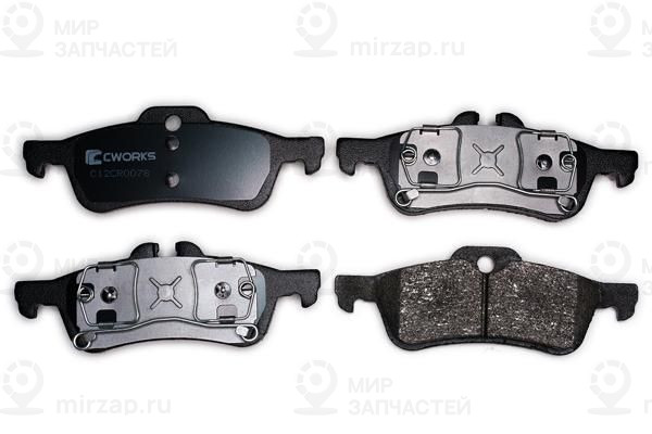 Комплект тормозных колодок, дисковый тормоз CWORKS C12CR0078