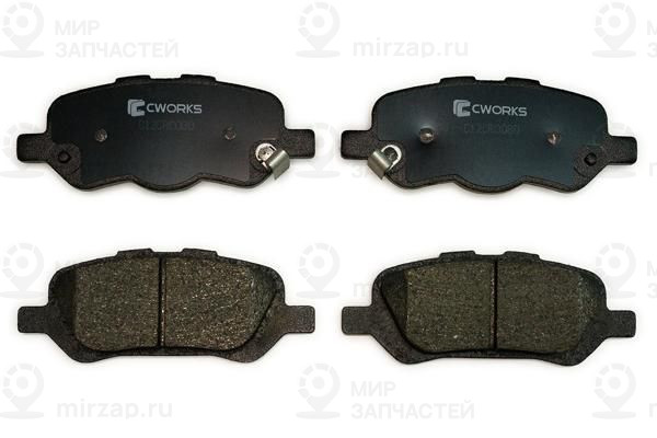 Комплект тормозных колодок, дисковый тормоз CWORKS C12CR0080