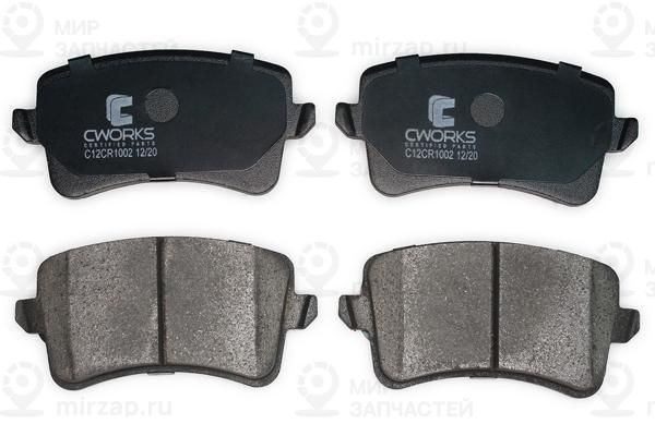 Комплект тормозных колодок, дисковый тормоз CWORKS C12CR1002