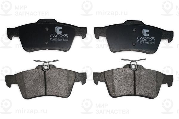 Комплект тормозных колодок, дисковый тормоз CWORKS C12CR1005