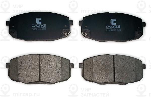 Комплект тормозных колодок, дисковый тормоз CWORKS C12CR1010
