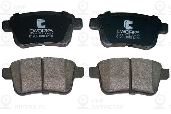 Комплект тормозных колодок, дисковый тормоз CWORKS C12CR1018