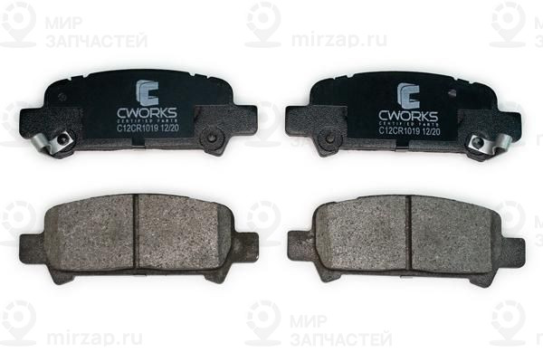 Комплект тормозных колодок, дисковый тормоз CWORKS C12CR1019