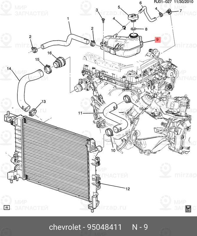 Запчасть DAEWOO 95048411