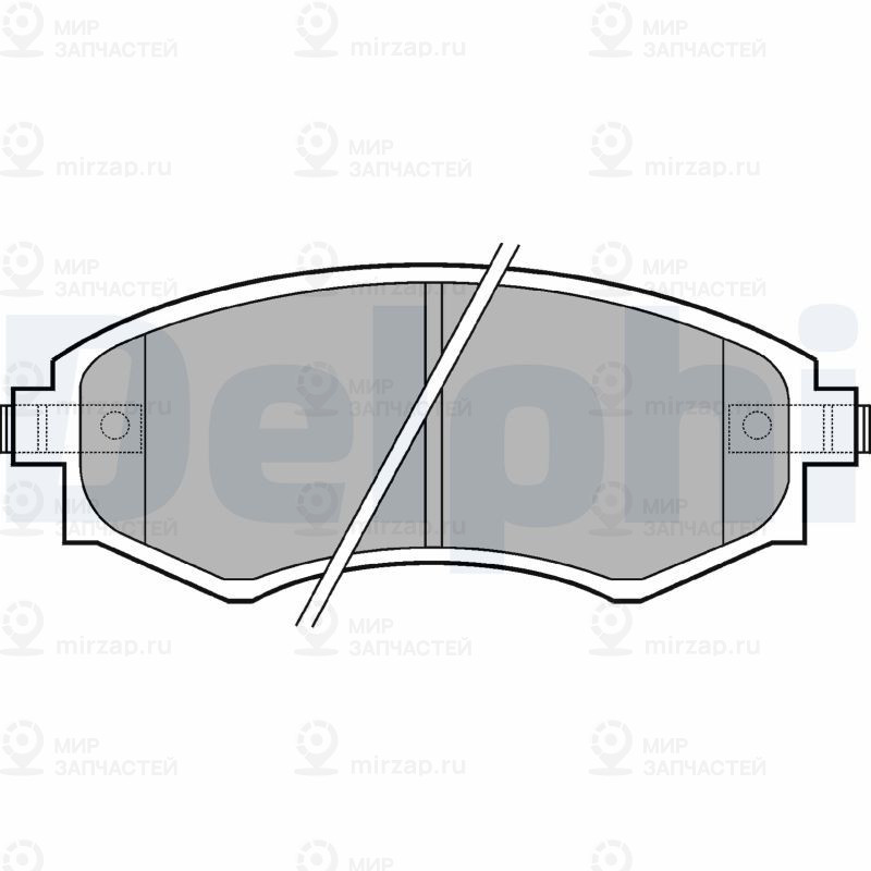 Комплект тормозных колодок, дисковый тормоз DELPHI LP606