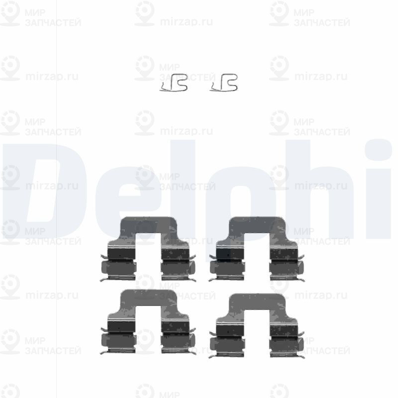 Комплектующие, колодки дискового тормоза DELPHI LX0342