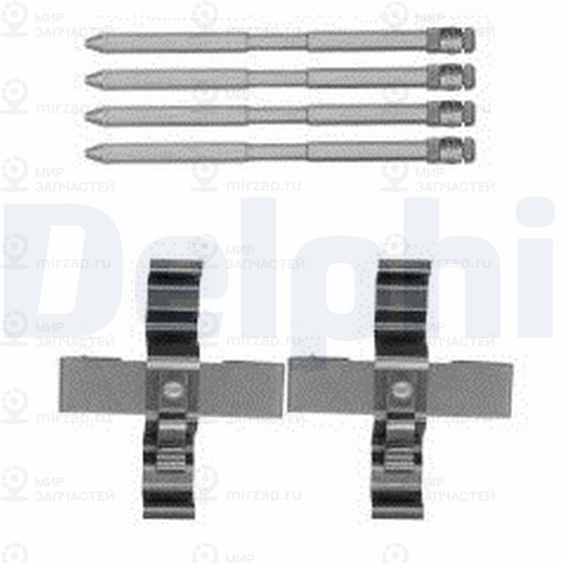 Комплектующие, колодки дискового тормоза DELPHI LX0569