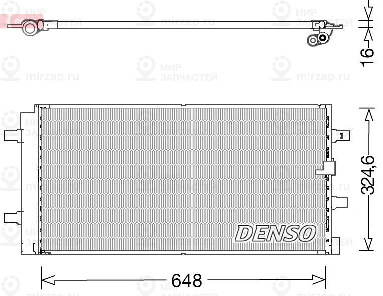 Конденсатор, кондиционер DENSO DCN02044