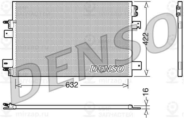 Конденсатор, кондиционер DENSO DCN06007