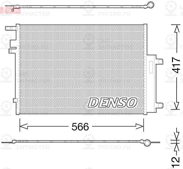 Конденсатор, кондиционер DENSO DCN06017