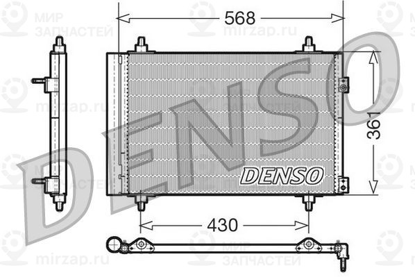 Конденсатор, кондиционер DENSO DCN07008