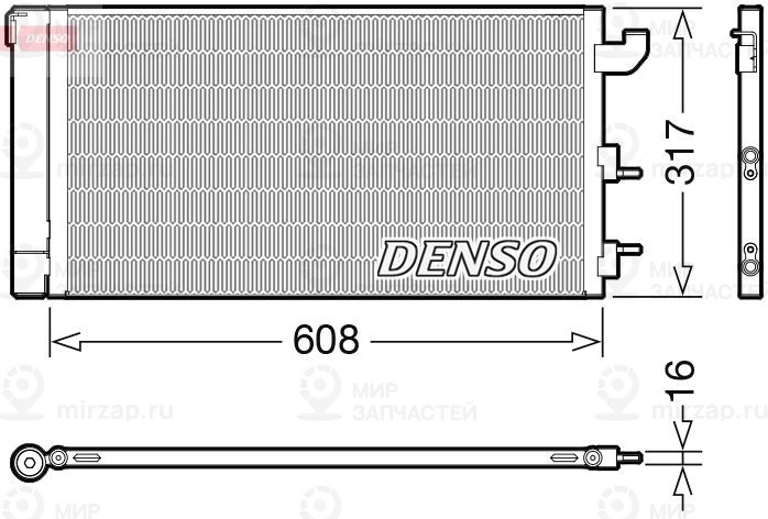 Конденсатор, кондиционер DENSO DCN09144