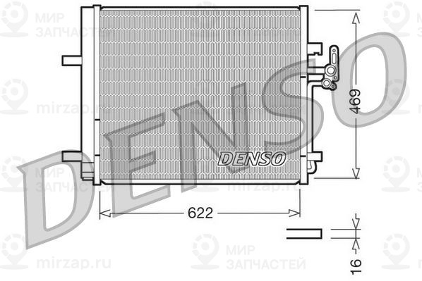 Конденсатор, кондиционер DENSO DCN10016