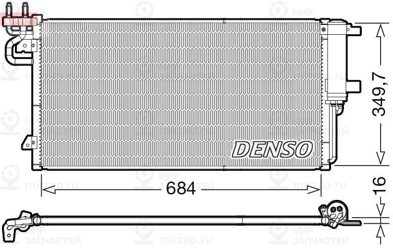 Конденсатор, кондиционер DENSO DCN10045