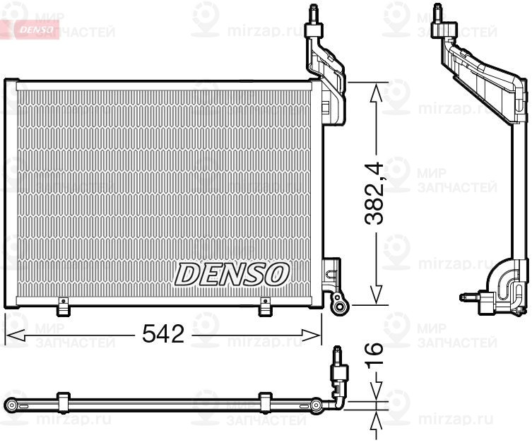 Конденсатор, кондиционер DENSO DCN10048