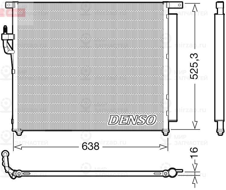 Конденсатор, кондиционер DENSO DCN10049