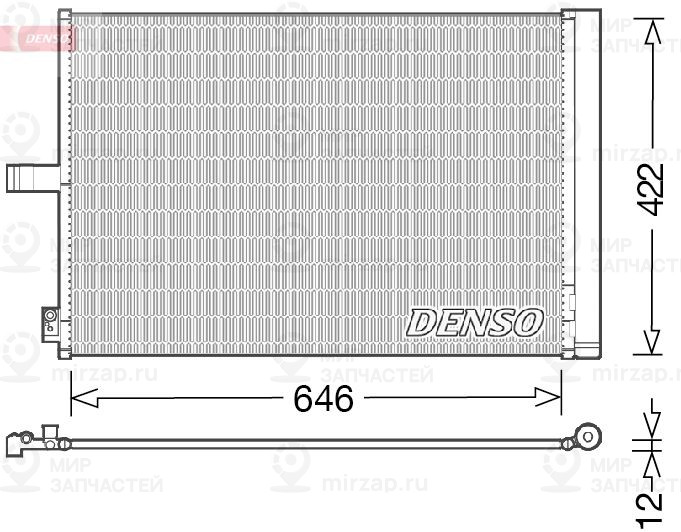 Конденсатор, кондиционер DENSO DCN17027