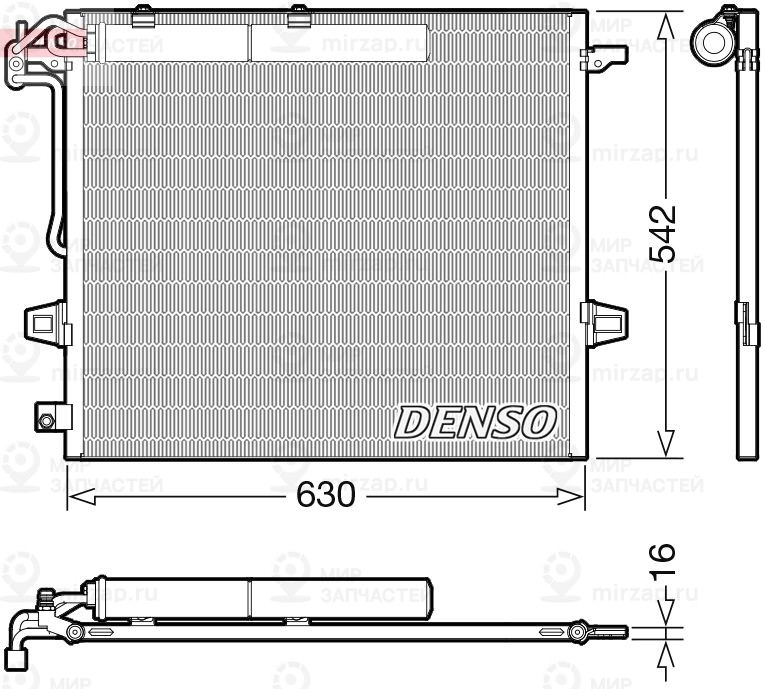Конденсатор, кондиционер DENSO DCN17057