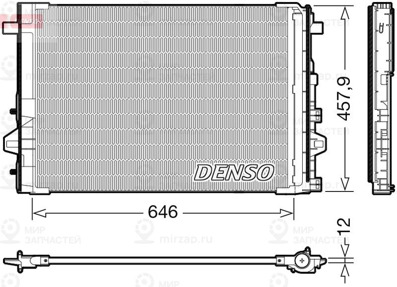 Конденсатор, кондиционер DENSO DCN17059