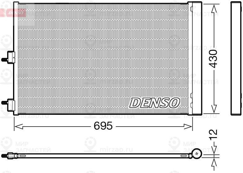 Конденсатор, кондиционер DENSO DCN17061