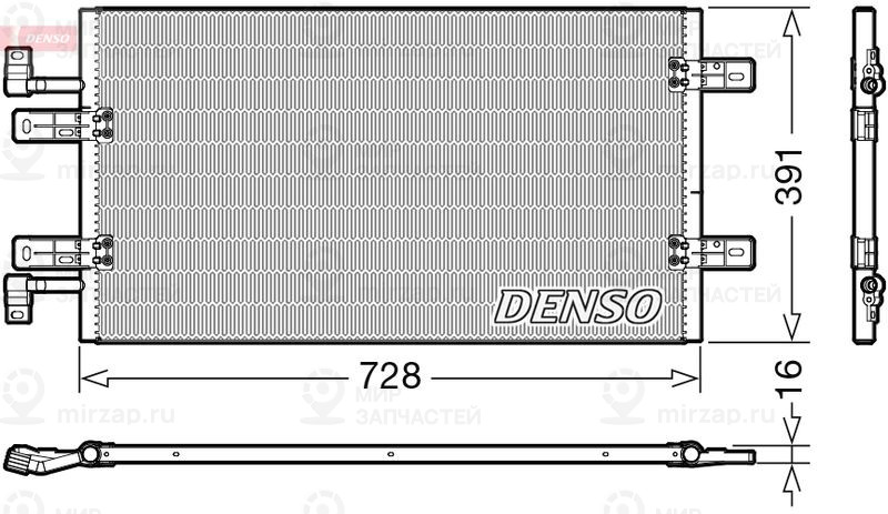 Конденсатор, кондиционер DENSO DCN20019
