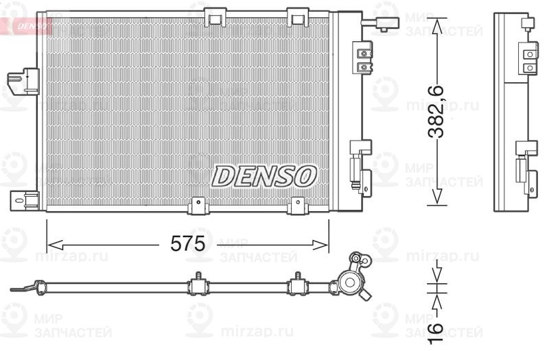 Конденсатор, кондиционер DENSO DCN20038