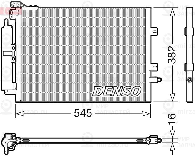 Конденсатор, кондиционер DENSO DCN23040