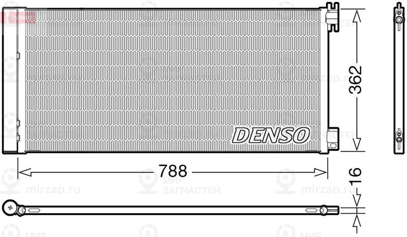 Конденсатор, кондиционер DENSO DCN23042