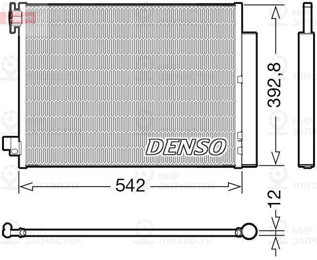 Конденсатор, кондиционер DENSO DCN37004