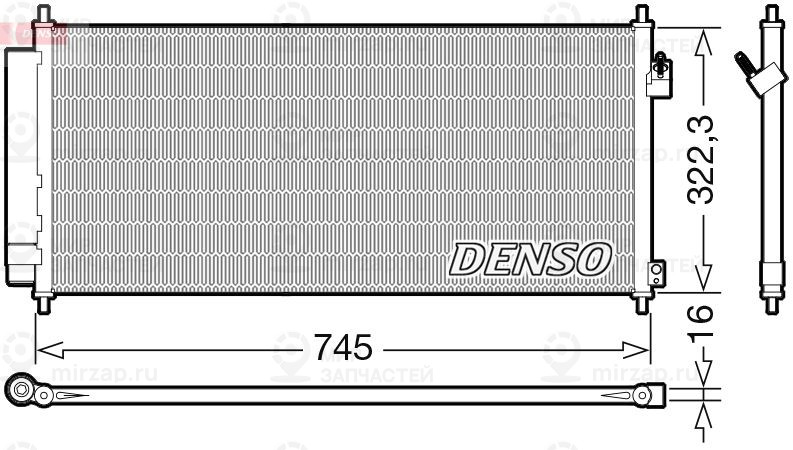 Конденсатор, кондиционер DENSO DCN40026