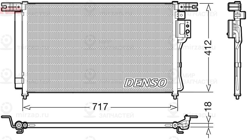 Конденсатор, кондиционер DENSO DCN41008