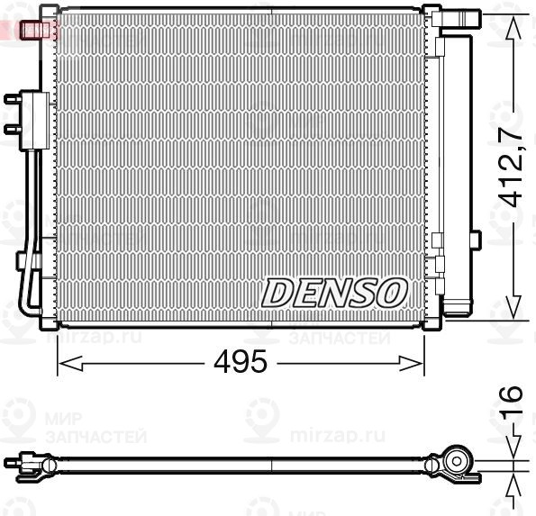 Конденсатор, кондиционер DENSO DCN41012