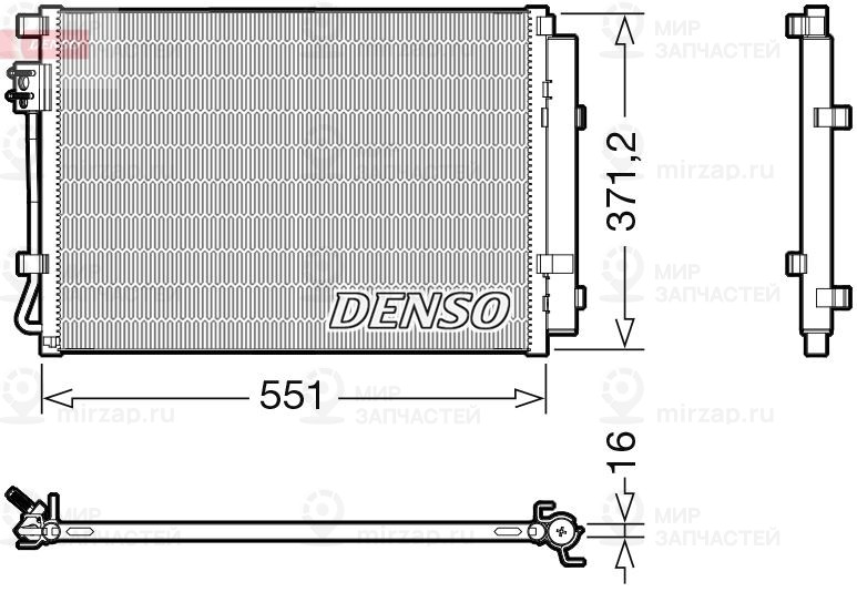 Конденсатор, кондиционер DENSO DCN41022