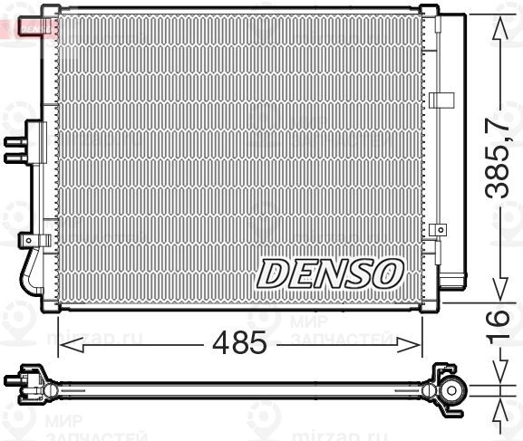 Конденсатор, кондиционер DENSO DCN43007