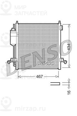 Конденсатор, кондиционер DENSO DCN45001
