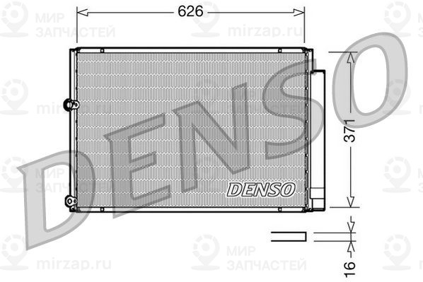 Конденсатор, кондиционер DENSO DCN50018