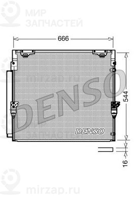 Конденсатор, кондиционер DENSO DCN50036