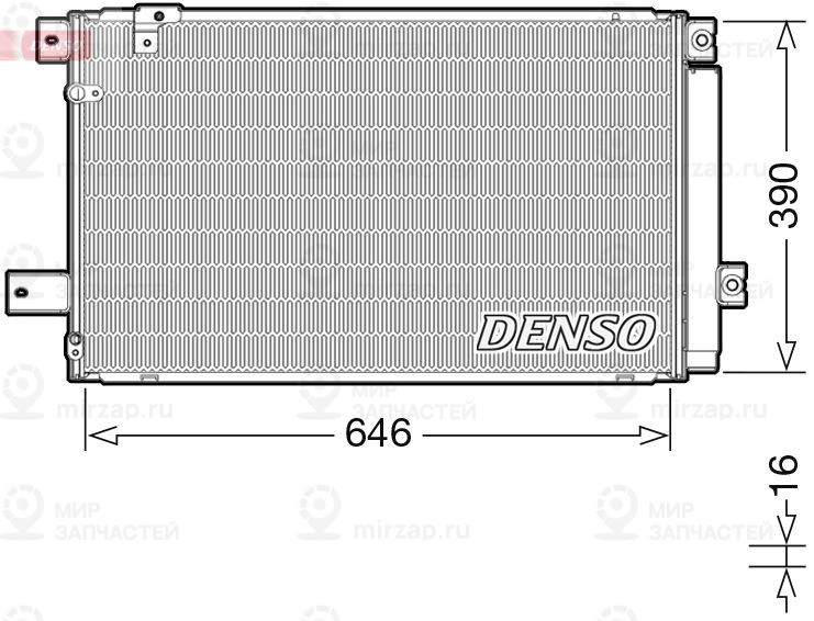 Конденсатор, кондиционер DENSO DCN50049
