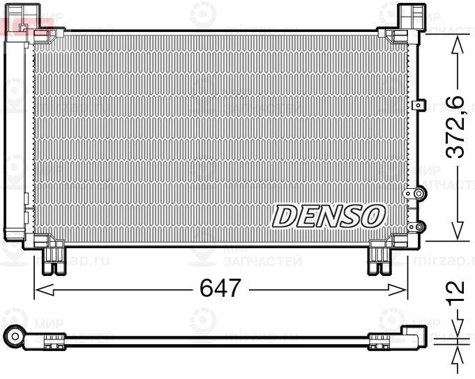 Конденсатор, кондиционер DENSO DCN50053