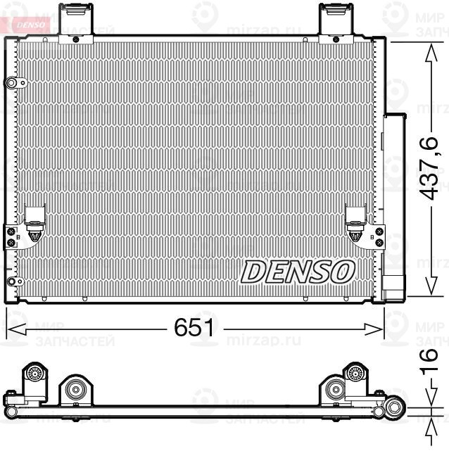Конденсатор, кондиционер DENSO DCN50057