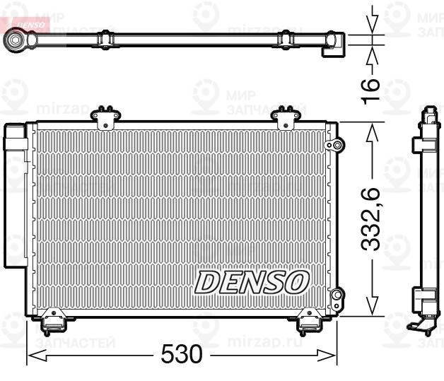 Конденсатор, кондиционер DENSO DCN50060