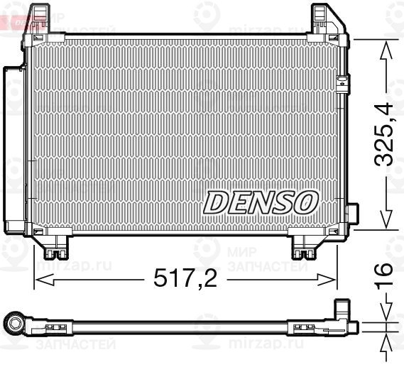 Конденсатор, кондиционер DENSO DCN50107