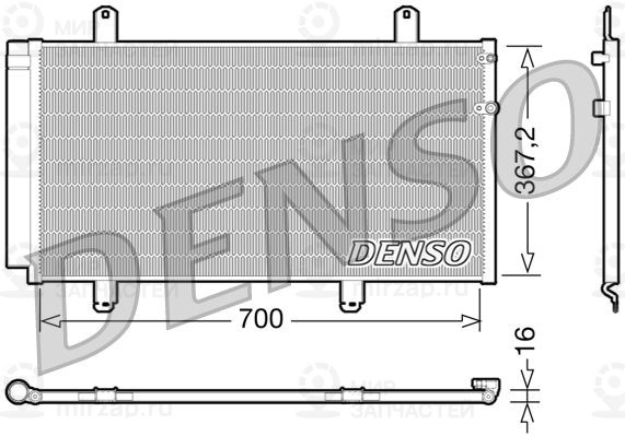 Конденсатор, кондиционер DENSO DCN51004