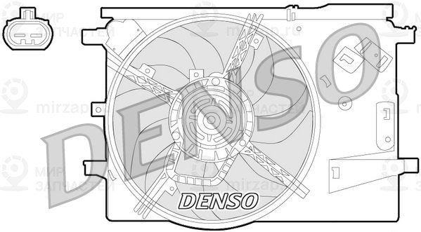 Вентилятор, охлаждение двигателя DENSO DER09053