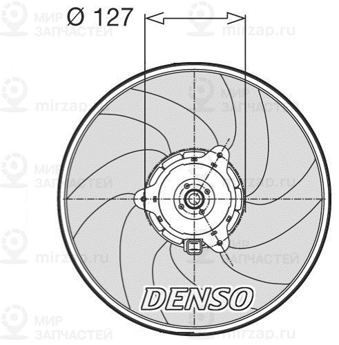 Вентилятор, охлаждение двигателя DENSO DER21003