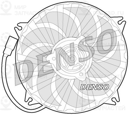 Вентилятор, охлаждение двигателя DENSO DER21017